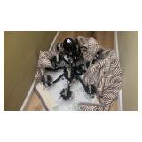 Vintage Black Sconce Chandelier