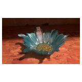 Funky Blue Floral Bowl