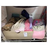 Lot of womens shawls, scarves and hats