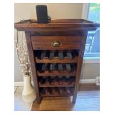 Jofran Wine Rack in urban lodge brown with