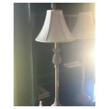 2Brass tone Pineapple Stick Lamps
