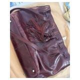 Patricia Nash leather drawstring whitney tote