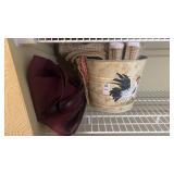 Rooster Bucket and Bags