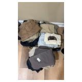 Lot of menï¿½s khaki shorts and casual shirts