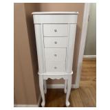 White Mele & Co. jewelry armoire 13 X 10 X 37.5
