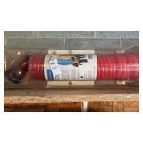 Red sewer hose kit with pre attached fittings
