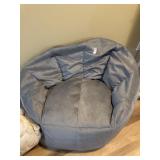 Big Joe gray bean bag chair