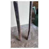 6ft digging bar and 5.5ft pry bar