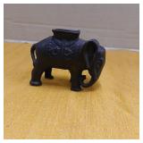 Cast iron elephant bank