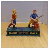 Cast iron Base Ball mechanical bank