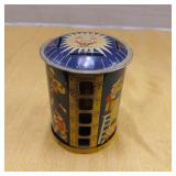 Vintage coin counter metal bank