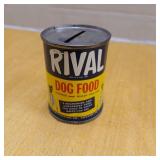 Rival dog food can bank