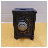 Vintage cast iron and tin combination bank