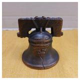 Cast iron Liberty Bell bank