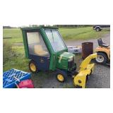 John Deere GT235 Riding Mower with new hood,