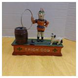 Cast iron Trick Dog mechanical bank