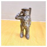 Cast iron saluting sailor bank