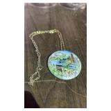 Pittsburgh Pa Skyline Hand Painted Necklace
