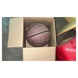 Wilson Basketball, Gas Can, and Welding Mask