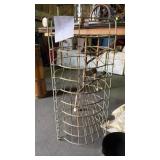 Vintage metal pie organizer rack