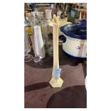 Almond Glass Swung Bud Vase