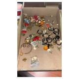Tray Lot of Earrings