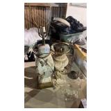 Lot of 3 Glass Lamps