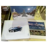 3 vintage art  prints