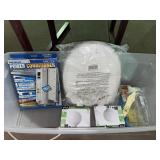 Bin lot power conditioner, light bulbs & more