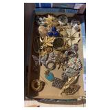 Tray Lot of Brooches