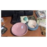 Lot of Bowls and Grooming Items