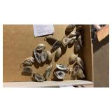 24 Geodes Sliced & Silver Trim