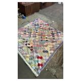 Vintage patch work quilt  74x69inch