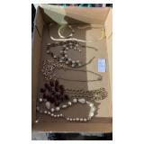 Tray Lot of Costume Necklaces