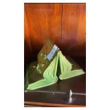 Vintage Roseville snowberry green art pottery