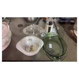 Lot of Covered Dishes and Kitchen Items