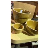 3 American General stoneware pieces