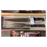 Forged fine edge knives set and box of assorted