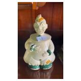 Vintage ceramic clown cookie jar