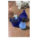Lot of Cobalt Blue Glassware