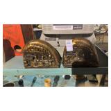 Vintage heavy cast metal train locomotive