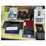 2 copper fit face protectors, vintage wallets &