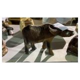 Wooden Buffalo Figuine