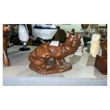 Wooden Fox Figurine