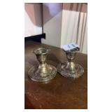 Newport Sterling Cement Filled Candle Stick