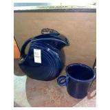 Fiesta large pitcher & mug - cobalt blue