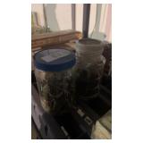 2 jars miscellaneous nails and screws