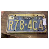 1964 Pennsylvania Truck License Plate
