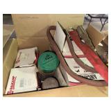 Box lot of backlamps, brake parts, shaft lug etc