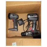 Master mechanic cordless drill and light noted as